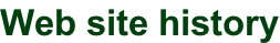 Web site history